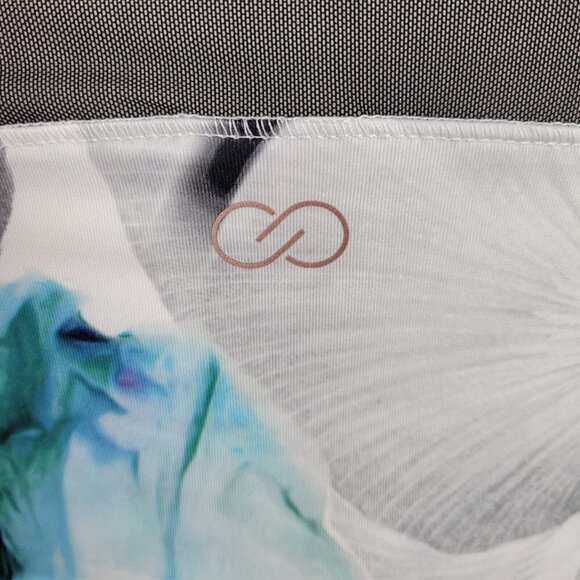 Calia Carrie Underwood XS Racerback Active Tank Mesh Back Ocean Iris Ruched - Picture 4 of 6